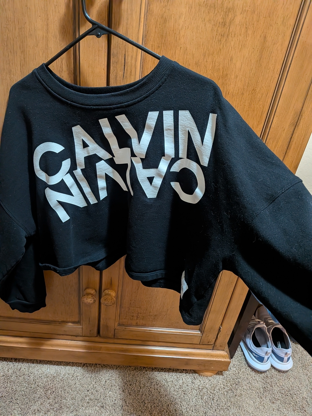 XxL-Calvin Klein Performance - Logo Cropped Sweatshirt
